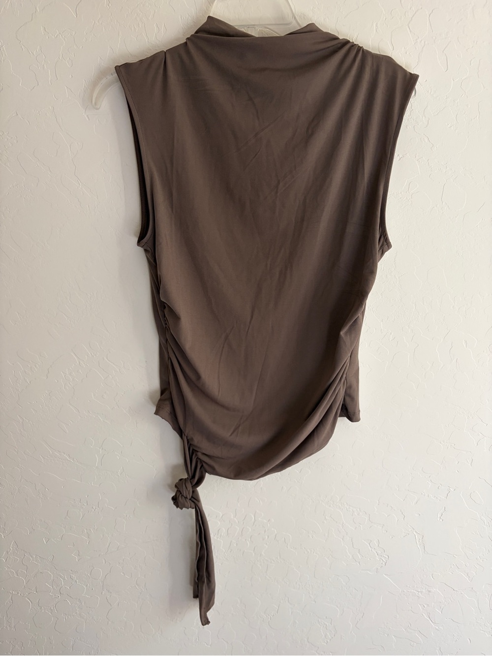 H&M Sleeveless Side-Tie Tank Top - Brown